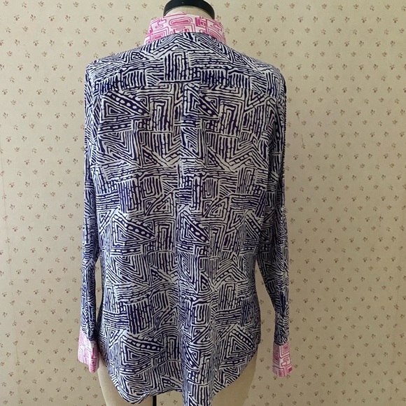 French Curve cotton blouse size XS - Picture 4 of 9